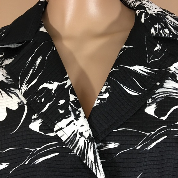 PRESWICK AND MOORE women JACKET flowers size M - Picture 3 of 4